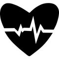 Heartbeat icon. Heart pulse. cardiogram. Beautiful healthcare, medical. Modern simple design. Icon, sign or logo. beat pulse icon