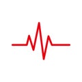 Heartbeat icon - illustration.