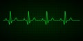Heartbeat line. Cardiogram. Electrocardiogram. Vector illustration