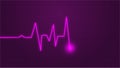 heartbeat pattern. cardiogram in blue. Electrocardiogram. heartbeat pattern heartbeat icon