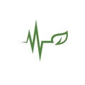 heartbeat or pulse line concept design vector icon Royalty Free Stock Photo