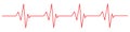 Heartbeat red icon Royalty Free Stock Photo