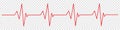 Heartbeat red line icon Royalty Free Stock Photo