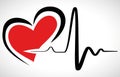 Heartbeat Shape Illustration