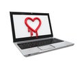 Heartbleed Bug in Laptop Royalty Free Stock Photo