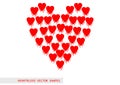 Heartbleed openssl bug vector pattern Royalty Free Stock Photo