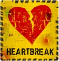 heartbreak sign Royalty Free Stock Photo