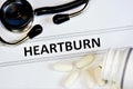 Heartburn Ã¢â¬â a feeling of discomfort or burning behind the sternum in the esophagus, a symptom of gastritis. Treatment diet and