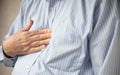 Heartburn pain Royalty Free Stock Photo