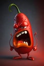 Heartburn problem angry pepper stomach disease