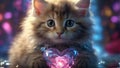 Heartfelt Whiskers: A Technicolor Tale of Feline Fantasia\