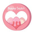 Happy easter button