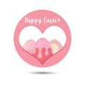 Happy easter button