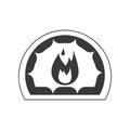 Hearth Icon Vector