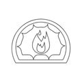 Hearth Icon Vector