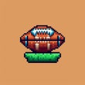 Hearthstone Logo For 8-bit Nintendo Tecmo Bowl Football Royalty Free Stock Photo