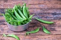 Hearthy fresh green peas Royalty Free Stock Photo