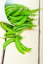 Hearthy fresh green peas