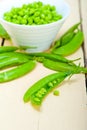 Hearthy fresh green peas Royalty Free Stock Photo