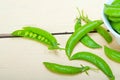 Hearthy fresh green peas Royalty Free Stock Photo