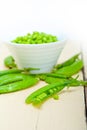 Hearthy fresh green peas Royalty Free Stock Photo