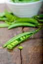 Hearthy fresh green peas