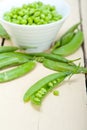 Hearthy fresh green peas