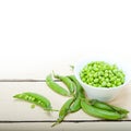 Hearthy fresh green peas