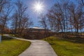 The Heartland of America Park at the Riverfront Omaha Nebraska.