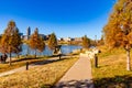 Heartland of America Park at the Riverfront Omaha Nebraska USA.