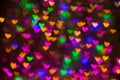 Hearts background. Abstract picture on Valentine`s Day and love. Royalty Free Stock Photo