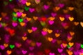 Hearts background. Abstract picture on Valentine`s Day and love. Royalty Free Stock Photo