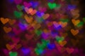 Hearts background. Abstract picture on Valentine`s Day and love. Royalty Free Stock Photo