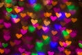 Hearts background. Abstract picture on Valentine`s Day and love. Royalty Free Stock Photo