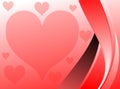 love background with hearts