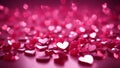 hearts background love valentine background with pink falling heart