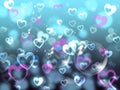 Hearts Background Means Loving Partner Family Or Friends Royalty Free Stock Photo