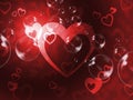 Hearts Background Means Passionate Wallpaper Or Loving Art Royalty Free Stock Photo