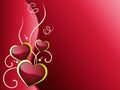 Hearts Background Means Romanticism Passion And Love Royalty Free Stock Photo