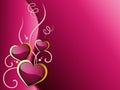 Hearts Background Shows Romantic And Passionate Love