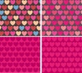Hearts background vector Royalty Free Stock Photo