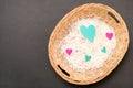 Hearts basket Royalty Free Stock Photo