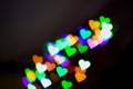 Hearts bokeh as background Royalty Free Stock Photo
