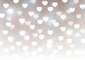 Hearts bokeh background Royalty Free Stock Photo