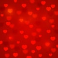 Hearts bokeh background Royalty Free Stock Photo