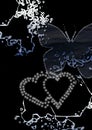 Hearts and butterfly Royalty Free Stock Photo