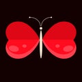 Hearts butterfly Royalty Free Stock Photo