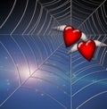 Hearts Caught in Web