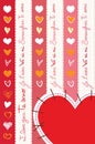 Hearts Coeurs Corazones Royalty Free Stock Photo