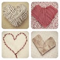Hearts collage